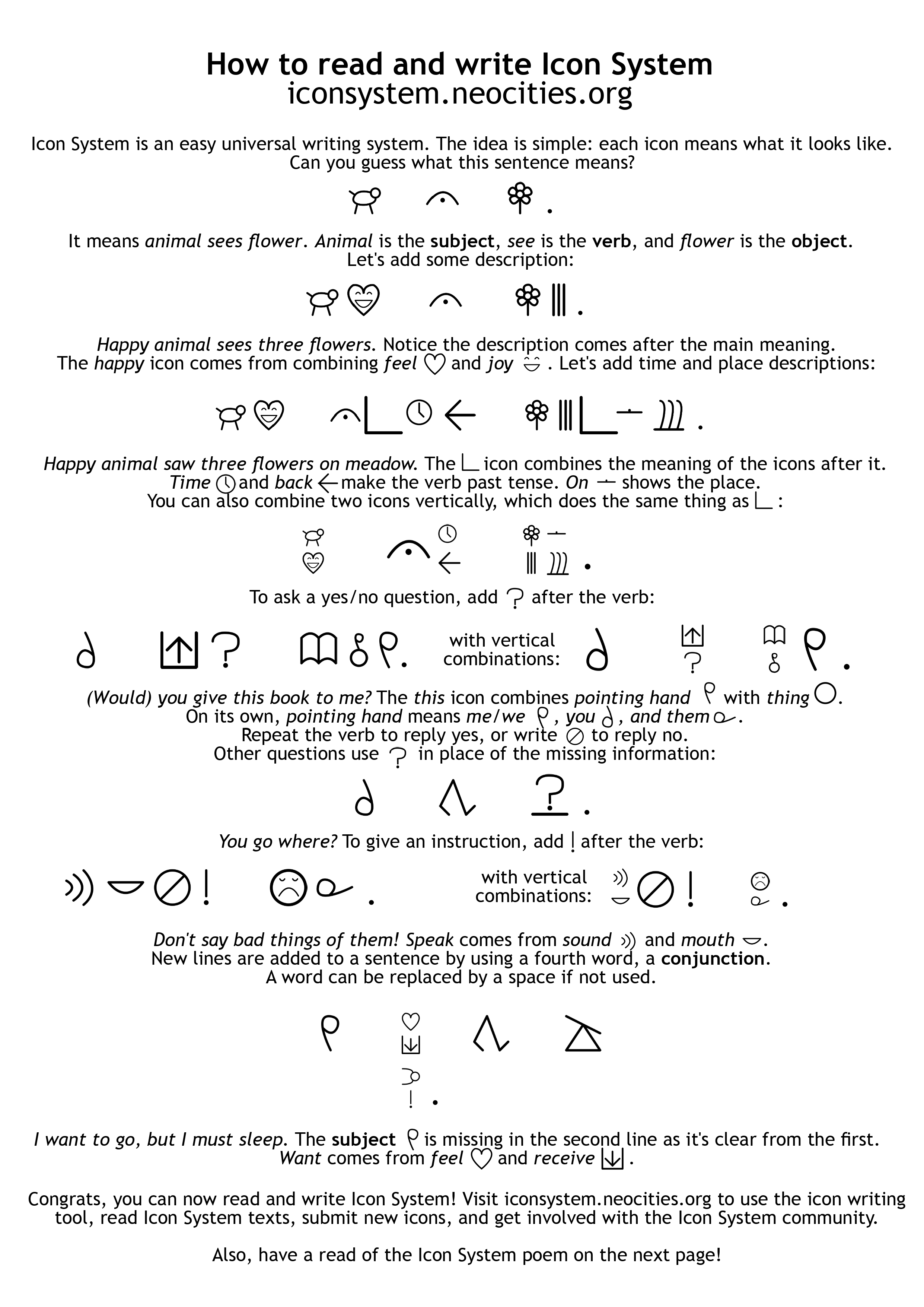 Icon System Leaflet Page 1